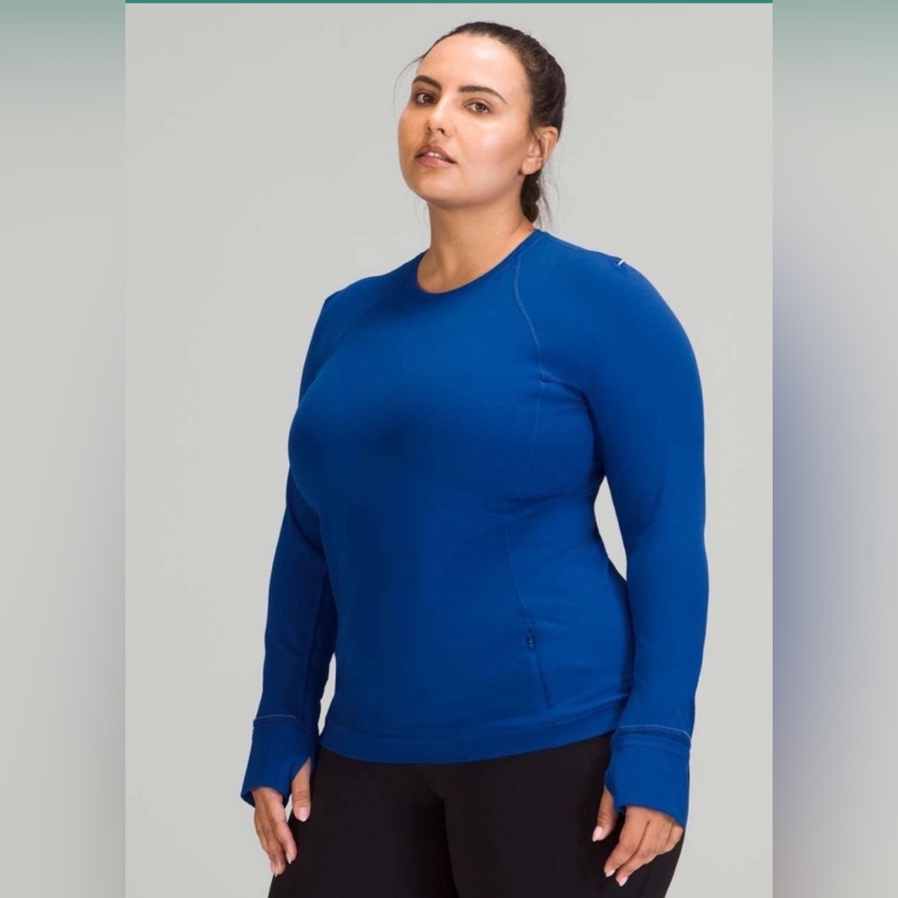 Lululemon It’s Rulu Run Long Sleeve Top, Symphony Blue size 18